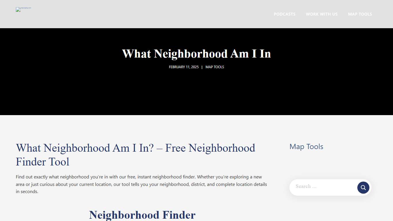 What Neighborhood Am I In - February 1, 2026
